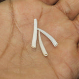 100 Pcs, 10-25mm Dentalium Tusk Sea Shell Tube Beads White