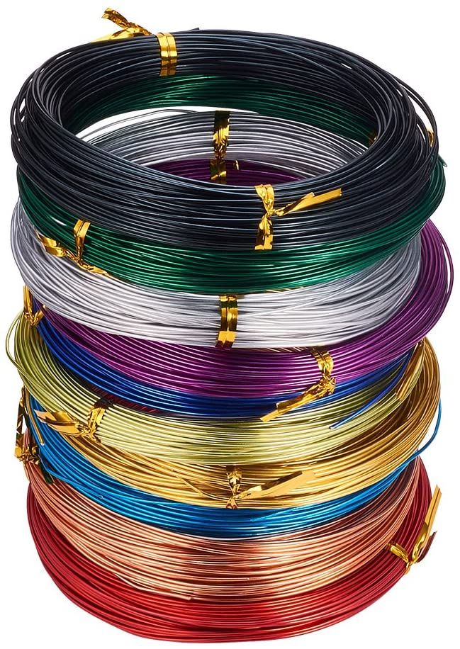 50 Mtrs Aluminium Colored Wire Combo 1mm (18 Gauge)