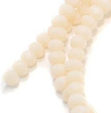 65+ Crystal Faceted RONDELLE Beads Opaque Peach 4x3mm