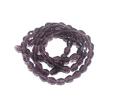 7x5mm Trans Purple Crystal Faceted Drop Beads