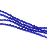 200, 2mm Blue Hydro Crystal Beads