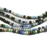 5 Strings 4 mm Cat's Eye Round Beads MultiColor
