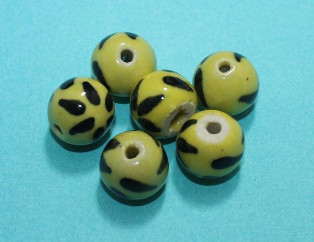 20 Pcs Ceramic Round Beads 17mm
