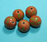 20 Pcs Ceramic Round Beads 12mm
