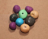 50 Pcs Ceramic MultiColor Beads 19-14 mm