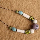 Ceramic Beaded Necklace MultiColor