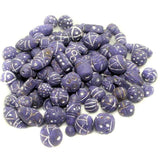 50 Clay Beads Assorted Purple 12-30mm