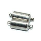 5 Pcs, 21x8mm Magnetic Clasps Silver