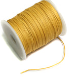 100 Mtrs Jewellery Making Cotton Cord Golden 1mm