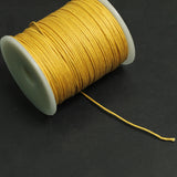100 Mtrs Jewellery Making Cotton Cord Golden 1mm