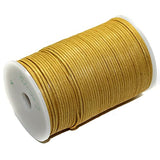 100 Mtrs Jewellery Making Cotton Cord Golden 2mm