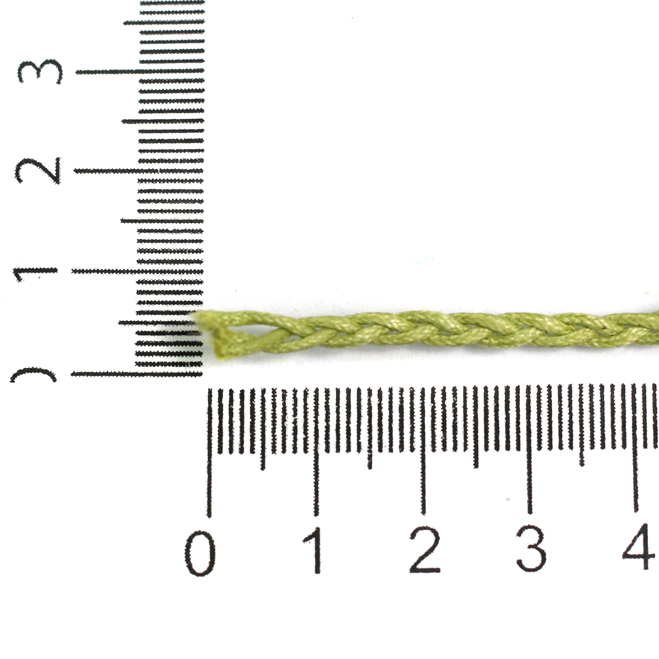 10 Mtrs 3 Ply Braided String Cotton Cords Rope Peridot 3mm