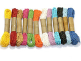 12 Colorful DIY Paper Rope Threads 2mm