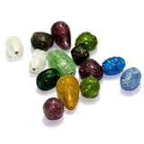 100+ Crackle Beads Assorted 10-24mm