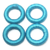 25 Pcs. Crochet Ring Sky Blue 36 mm