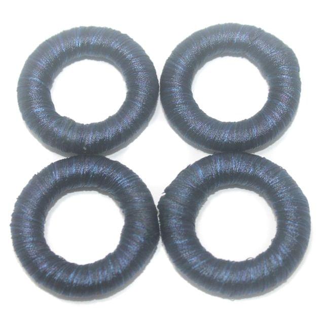 25 Pcs. Crochet Ring Navy Blue 36 mm
