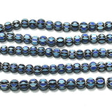Chevron Designer Round Beads Size 8 mm, Pack Of 2 String