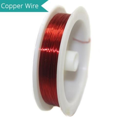 35 Mtrs. Jewellery Making Copper Wire Dark Red 0.28