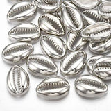 100 Pcs Gold and Silver CCB Cowrie Beads Combo 16x12mm