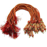 Zari Necklace Backrope Dori Red, Pack Of 12 Pcs