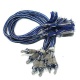 1 Dozen Zari Necklace backrope Dori Blue