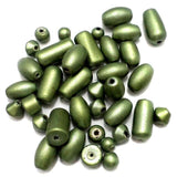 100+ Disco Beads Dark Olive Green 6-15mm