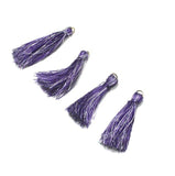 50 Pcs Purple Silk Tassles 1 Inch