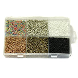 Opaque Glass Seed Beads DIY Kit for Jewellery Making, Beading, Embroidery and Art and Crafts, Size (2mm)