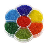 7 Colors Trans Seed Beads Kit, Size 11/0