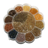 Jewellery Making Seed Beads Shades Of Earthy Color Tones Kit[15 Colors]