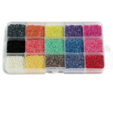Inside Luster Colors Glass Seed Beads Kit [15 Colors]