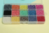 Inside Luster Colors Glass Seed Beads Kit [15 Colors]