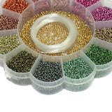 Metallic Colors Glass Seed Beads Kit