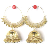 Trendy Gold Plated Jhumka Hoop Earring For Girls And Women