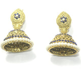 Gold Plated Alloy Pearl Setting Jhumki