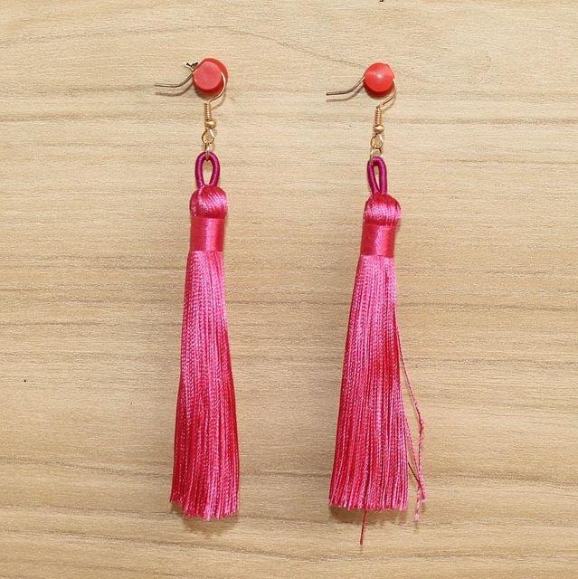 Buy Silver shine Partywear Nevy Blue Colour and Red Colour Tassel Earrings  combo set pair of 2 for Girls and Women Jewellery Online at Low Prices in  India - Paytmmall.com