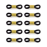 10 Pcs Eyeglass Chain Rubber Ends Black and Gold