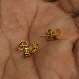 6mm Golden  Earring Posts
