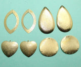 4 Pairs Gold Plated Earrings Components
