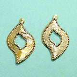 8 Pairs Gold Plated Earrings Components
