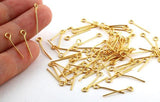 20mm Metal  Eye Pins Golden