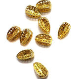 100 Balimbing Beads Golden 11x8mm
