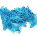 100 Jewellery Making Feather Sky Blue