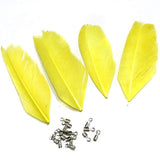 80+ Premium Jewellery Making Feathers Yellow