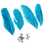 80+ Premium Jewellery Making Feathers Sky Blue