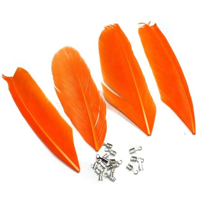 80+ Premium Jewellery Making Feathers Orange