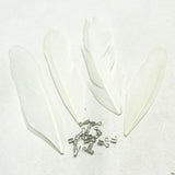 80+ Premium Jewellery Making Feathers White