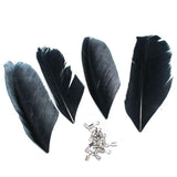 80+ Premium Jewellery Making Feathers Black