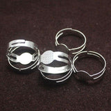 Finger Ring Base Silver Free Size