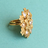 Golden Adjustable Kundan Finger Rings_BNFRJF111_1